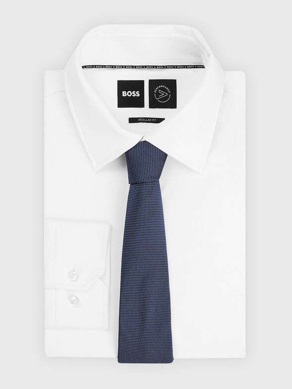 Tie of silk and jacquard - 6