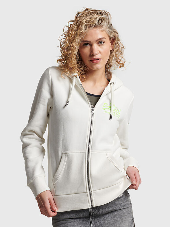 VINTAGE sweatshirt with hood - 1