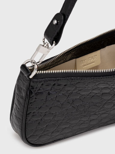 Leather bag with croc effect - 5