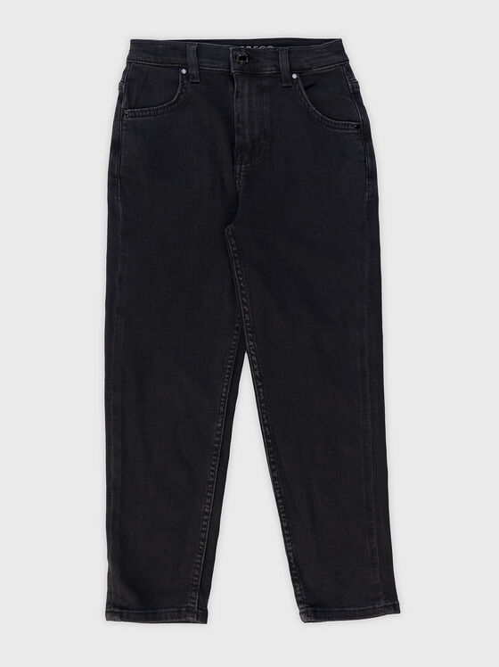 Pantaloni drepți din denim negru - 1