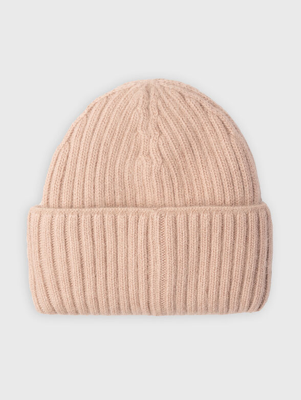 Wool blend hat with logo  - 2