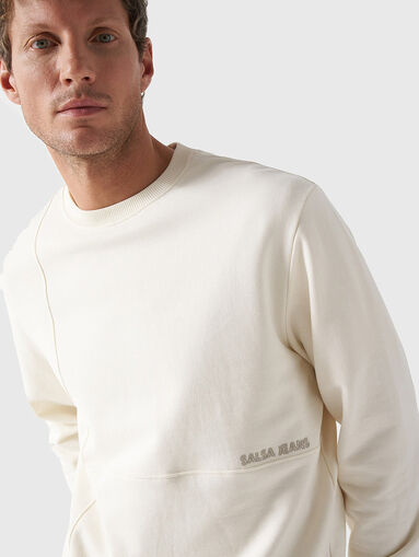 Dark blue logo sweatshirt  - 5