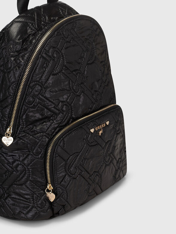 Black backpack with logo detail - 4