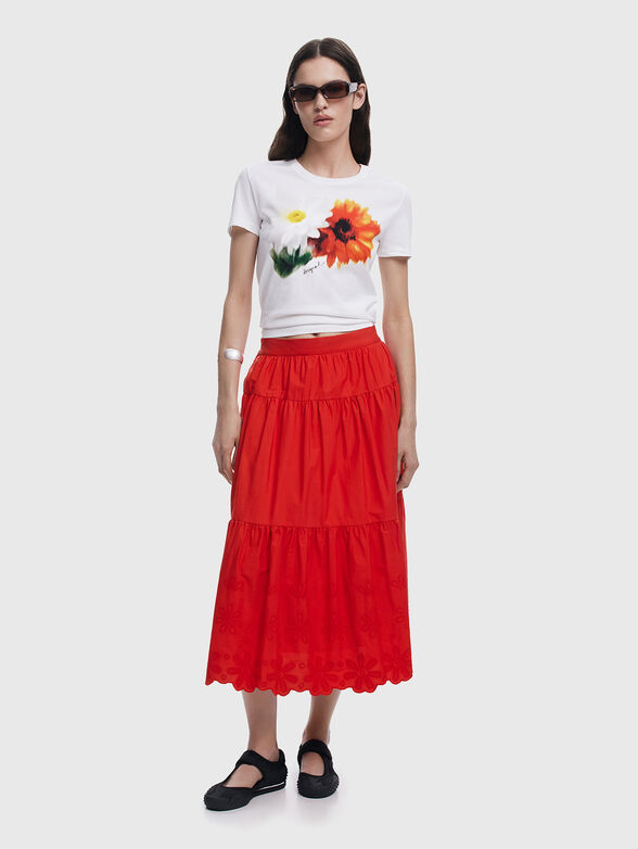 CLAVEL cotton T-shirt with print - 2