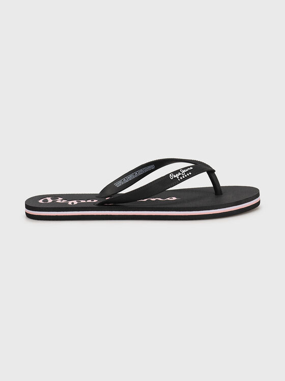 BAY BEACH Flip-Flops with cotrasting logo - 1