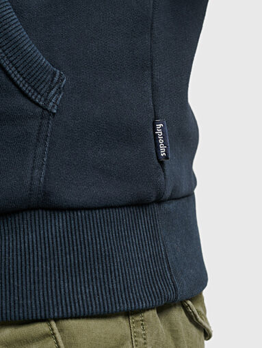 Dark blue hooded sweatshirt  - 4