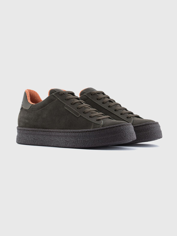 Black suede sneakers - 2