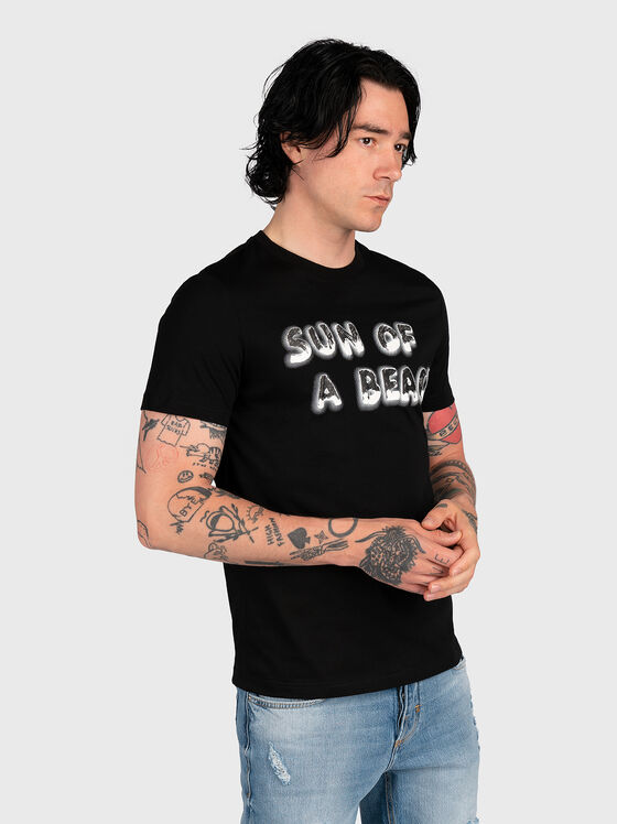 Cotton T-shirt with art print - 1