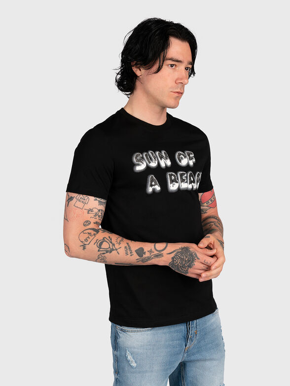 Cotton T-shirt with art print - 1