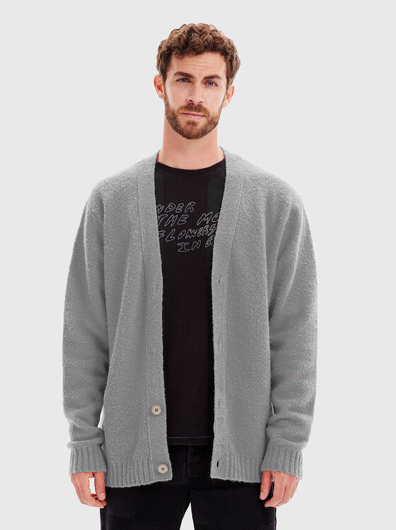 Cardigan with grey buttons - 1