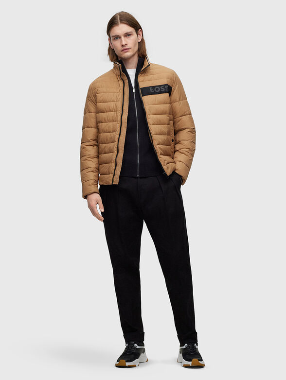Black cardigan with zip in cotton and wool  - 2