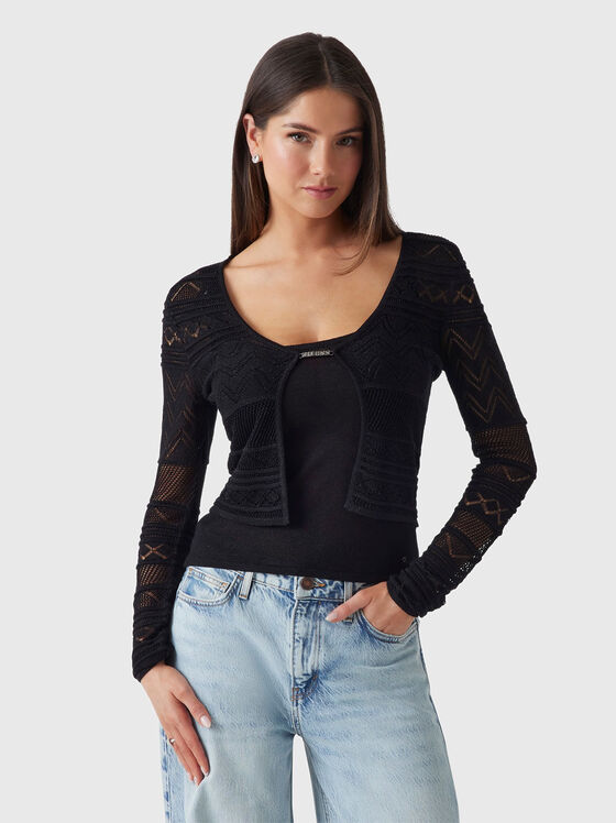 NELLIE cardigan with openwork motifs - 1