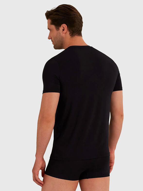 BASIC MODAL black T-shirt - 2