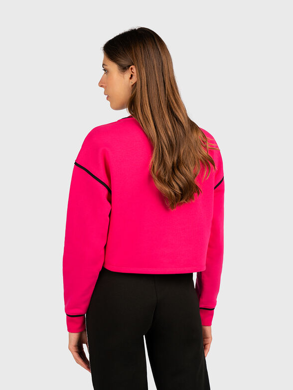 Cropped sweatshirt with contrasting details - 2