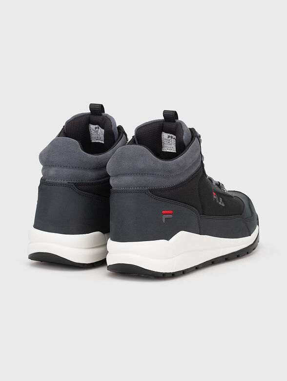 ALPHA MID Black high-top sneakers - 3