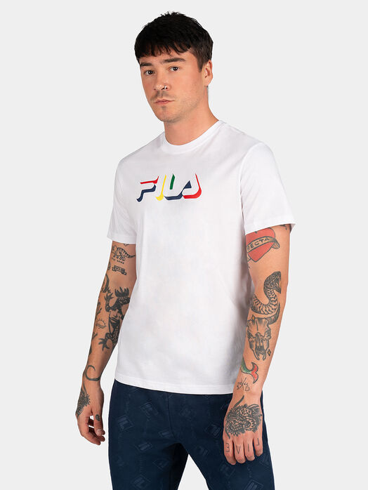 Black BELEN T-shirt with contrasting logo