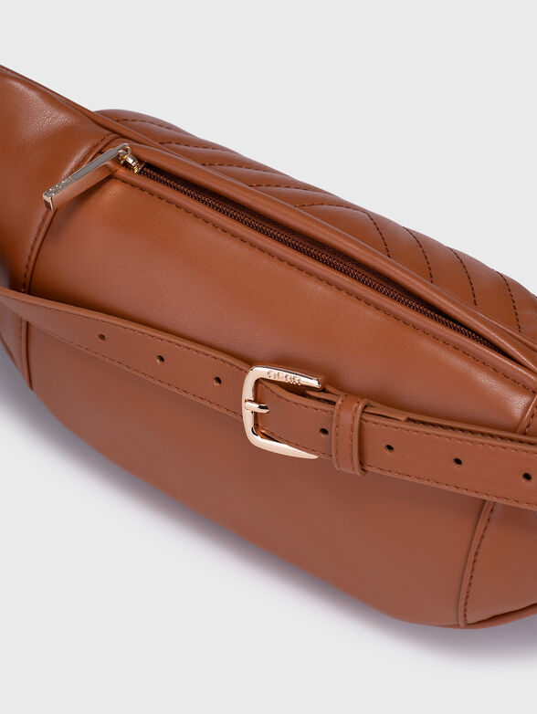 Black eco leather waist bag - 3