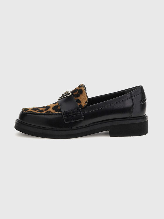 SHATHA loafers with animal print - 1