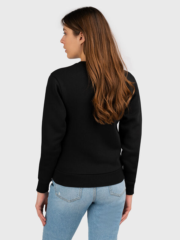 Black sweatshirt with accent logo - 2