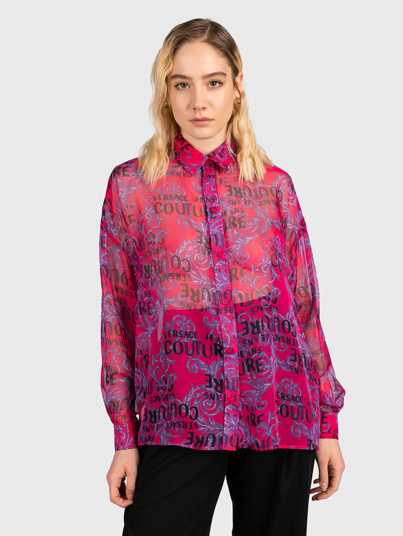Shirt with monogram baroque print - 1
