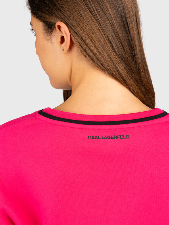 Cropped sweatshirt with contrasting details - 3