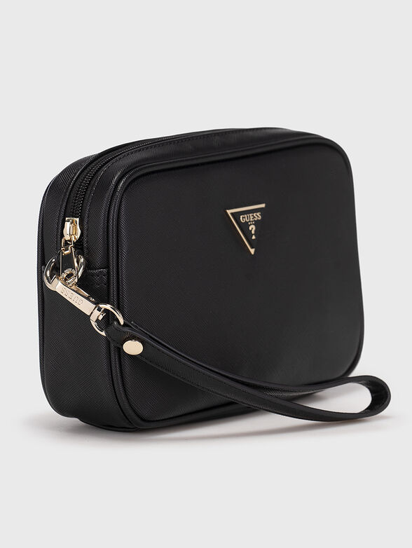 Black pouchbag with logo detail - 3