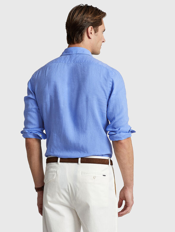 Light blue linen shirt - 3