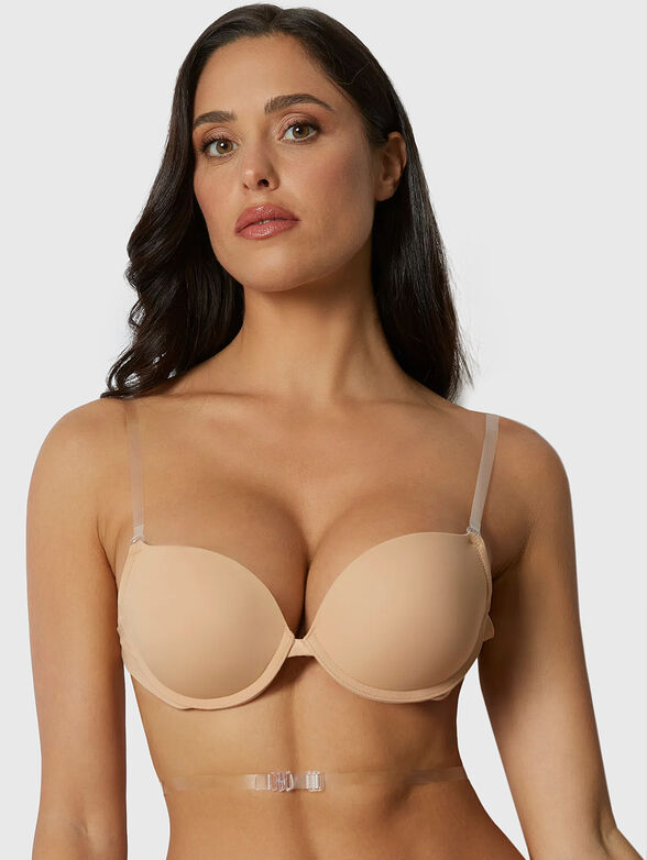 NEW JUSTIN beige bra with removable straps - 4