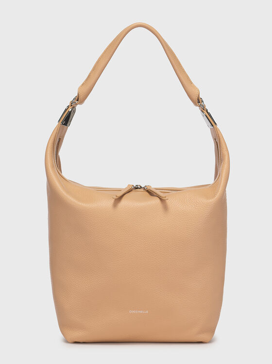 Beige bag with grainy texture   - 1