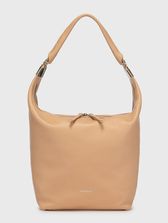 Beige bag with grainy texture   - 1