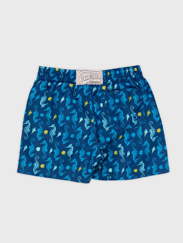 Beach shorts with starfish print - 2