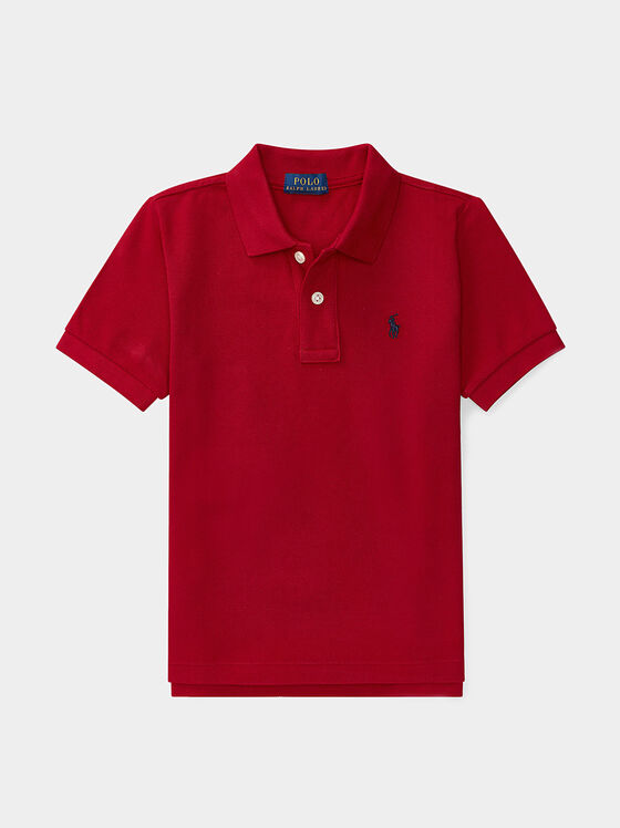 Cotton Polo shirt with logo embroidery - 1