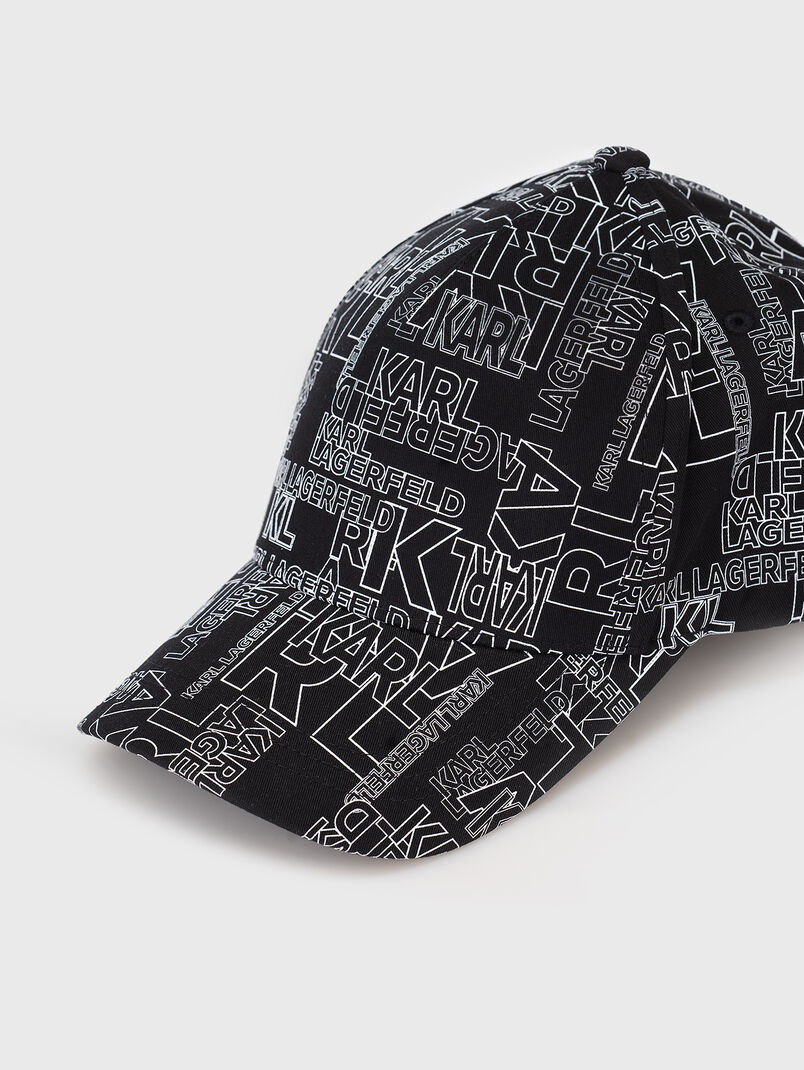 Baseball cap with black print - 3