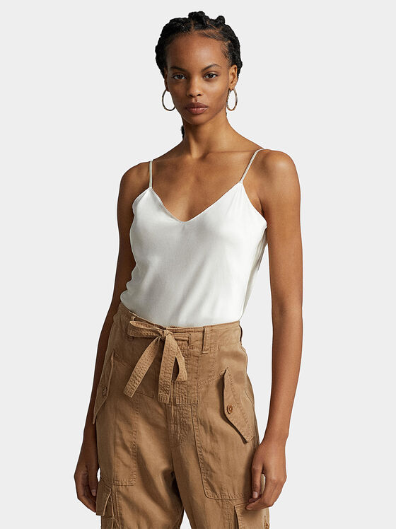 White silk top - 1
