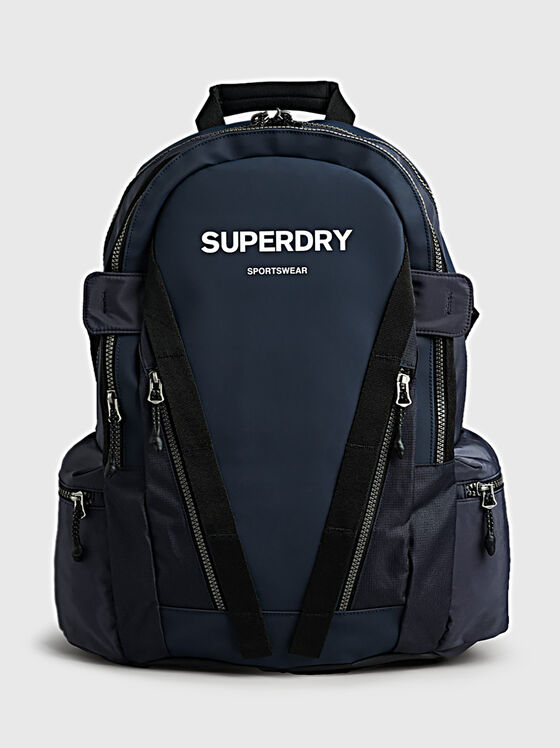 Rucsac textil cu detaliu cu logo - 1