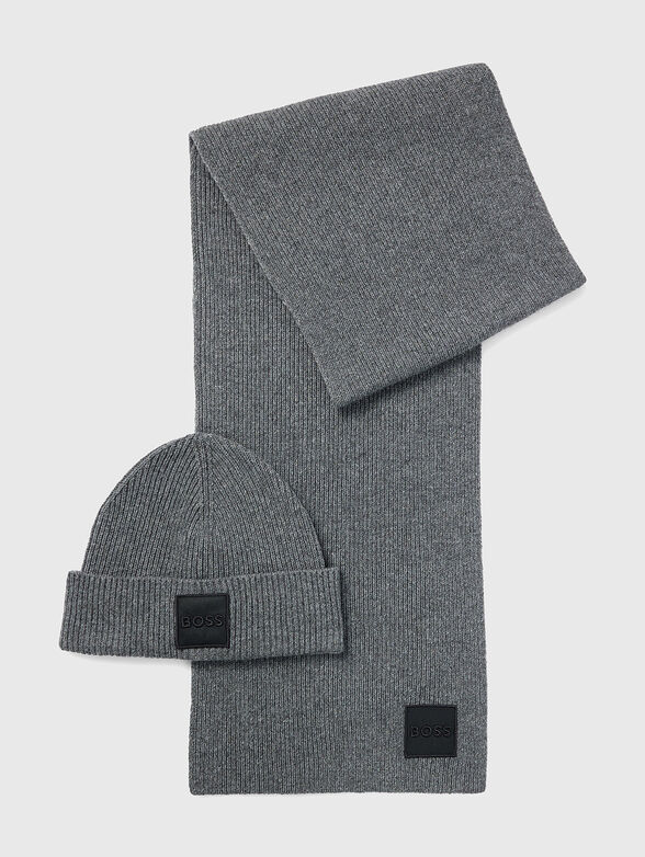 Scarf and beanie hat set - 1