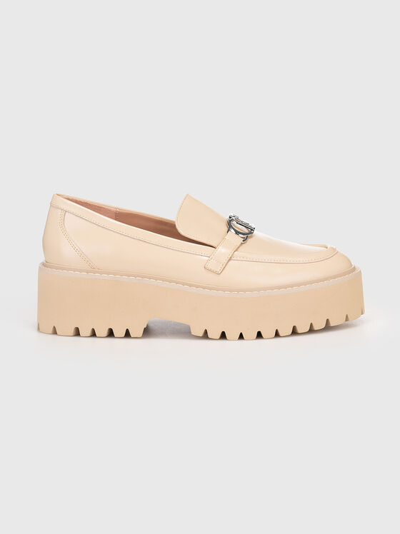 Mocasini FORTY 01 în ecru - 1