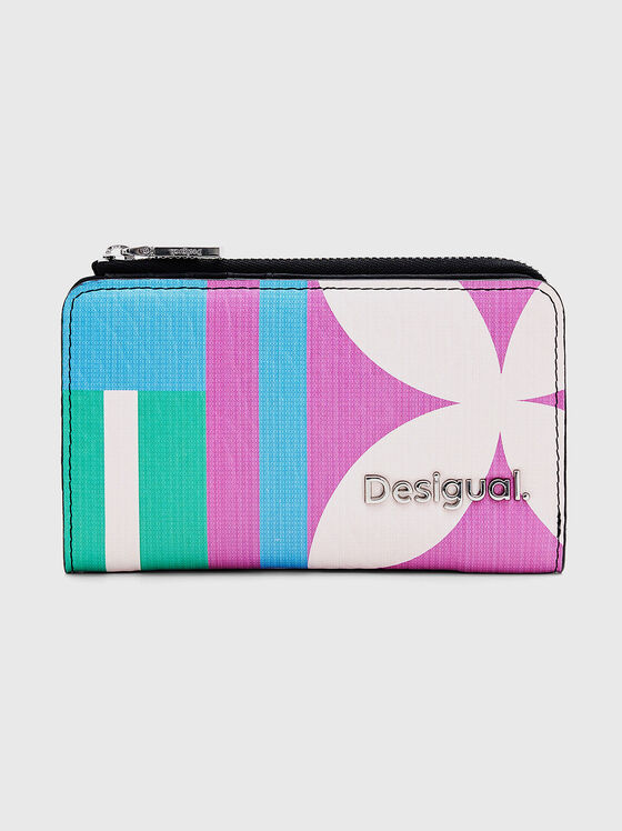 Purse with multicolor print and logo detail - 1