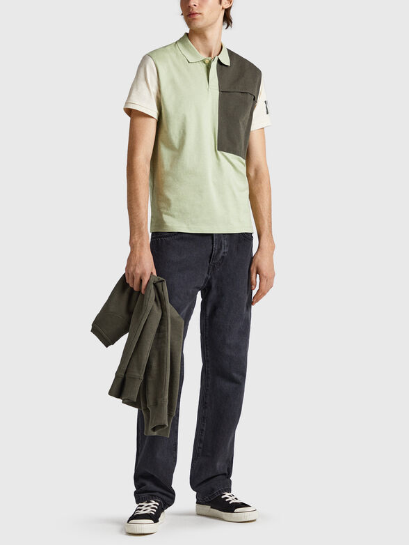 Polo-shirt with color-block effect  - 2