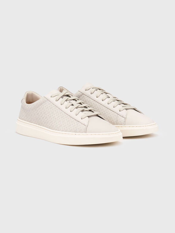 Suede sneakers with monogram - 2