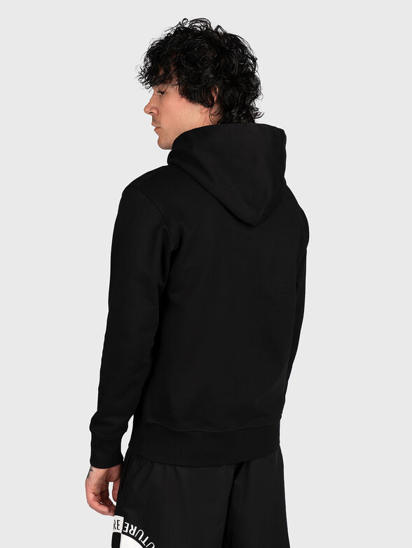 Black sweatshirt with print - 3