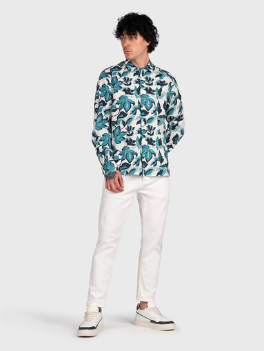 ARGON cropped jeans in white - 5