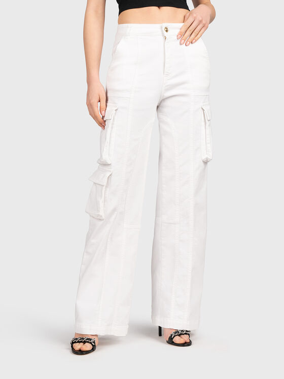 White cargo pants - 1