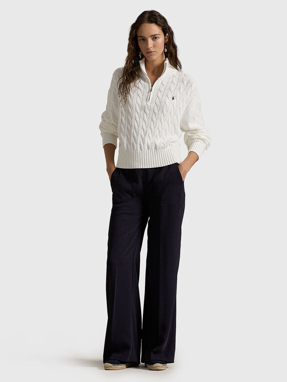 Sweater with zip collar - 2