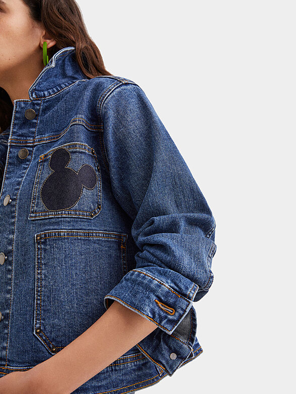 Denim jacket with Mickey application - 5
