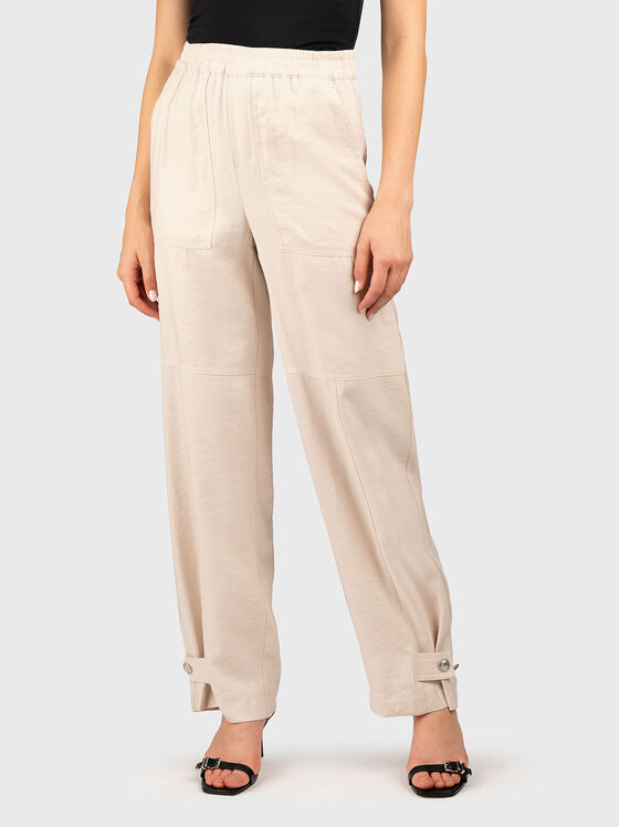 Pantaloni din amestec de vâscoză - 1