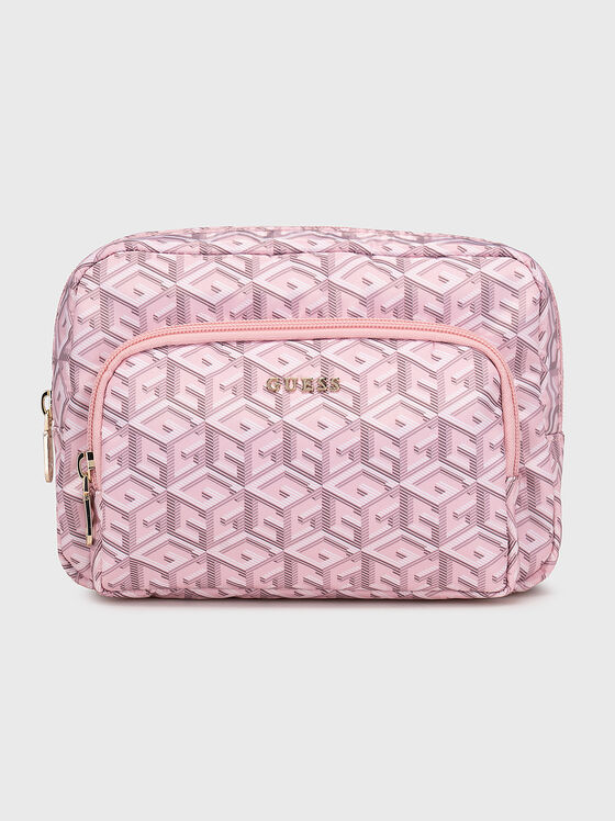 Travel case with monogram logo print - 1