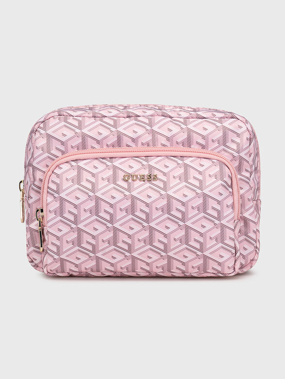 Travel case with monogram logo print - 1