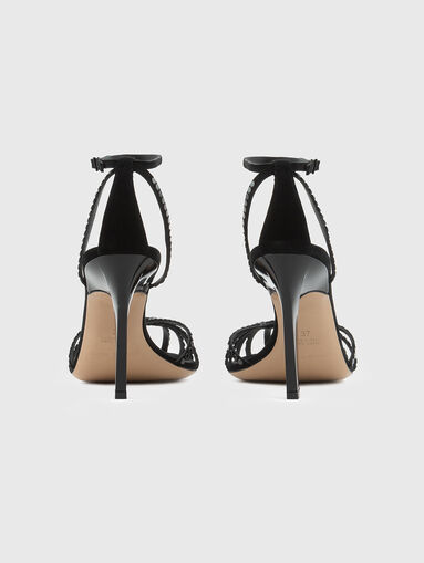 Heeled sandals with eyelets - 3