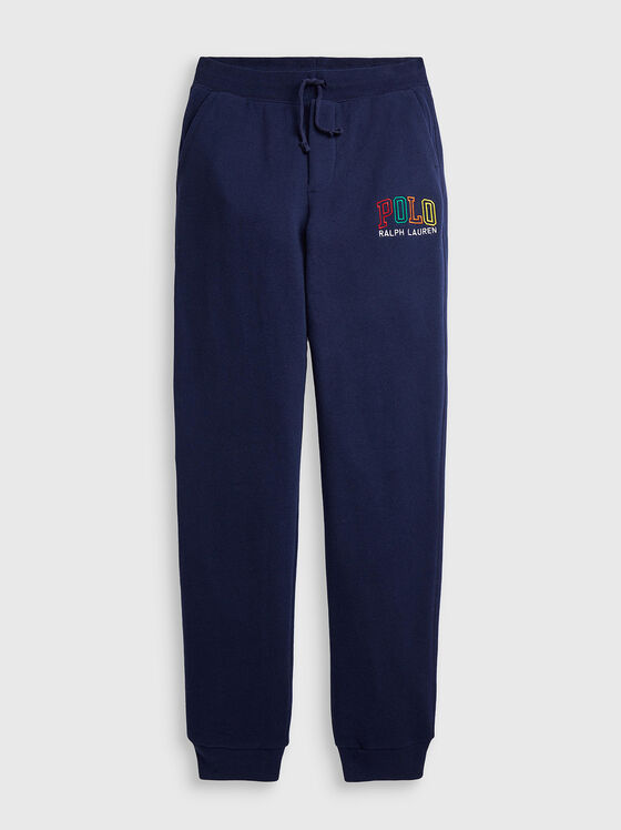 ATHLETIC sports pants with logo embroidery - 1